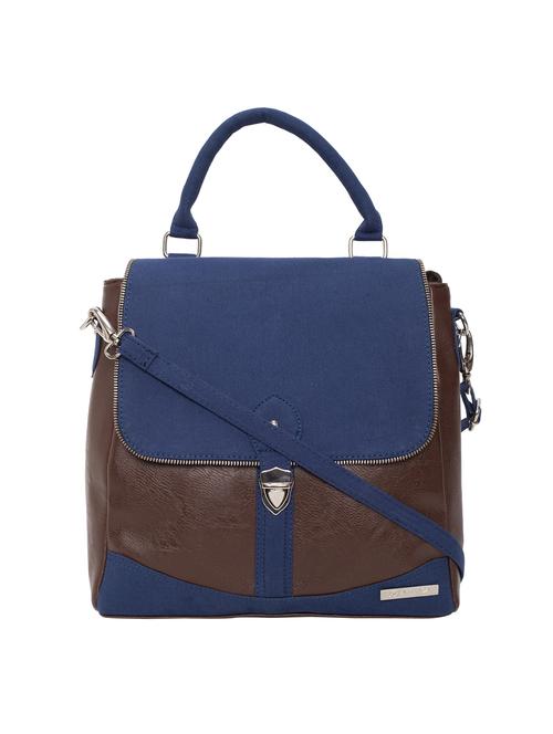 blue leatherette (pu) regular sling bag - 15361361 - Standard Image - 1