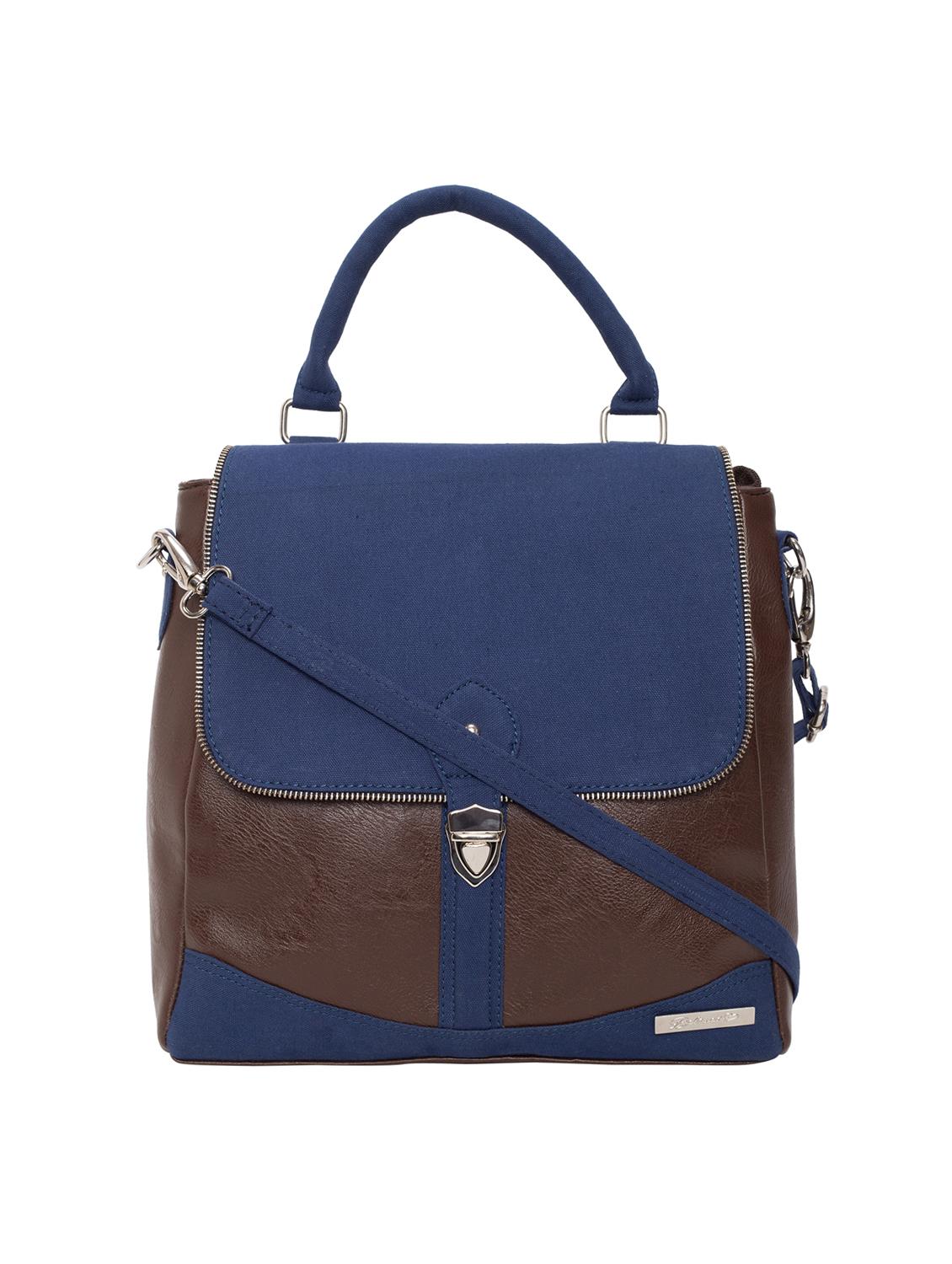 blue leatherette (pu) regular sling bag - 15361361 - Zoom Image - 1