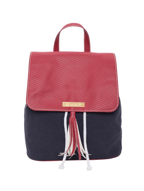 blue canvas fashion backpack - 15361365 - Standard Image - 1