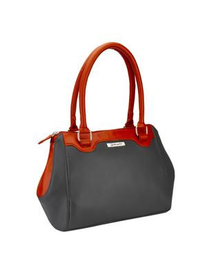 grey leatherette (pu) regular handbag - 15361403 - Standard Image - 4