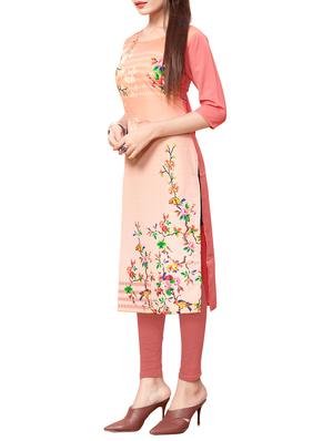 floral print straight kurta - 15361691 - Standard Image - 2