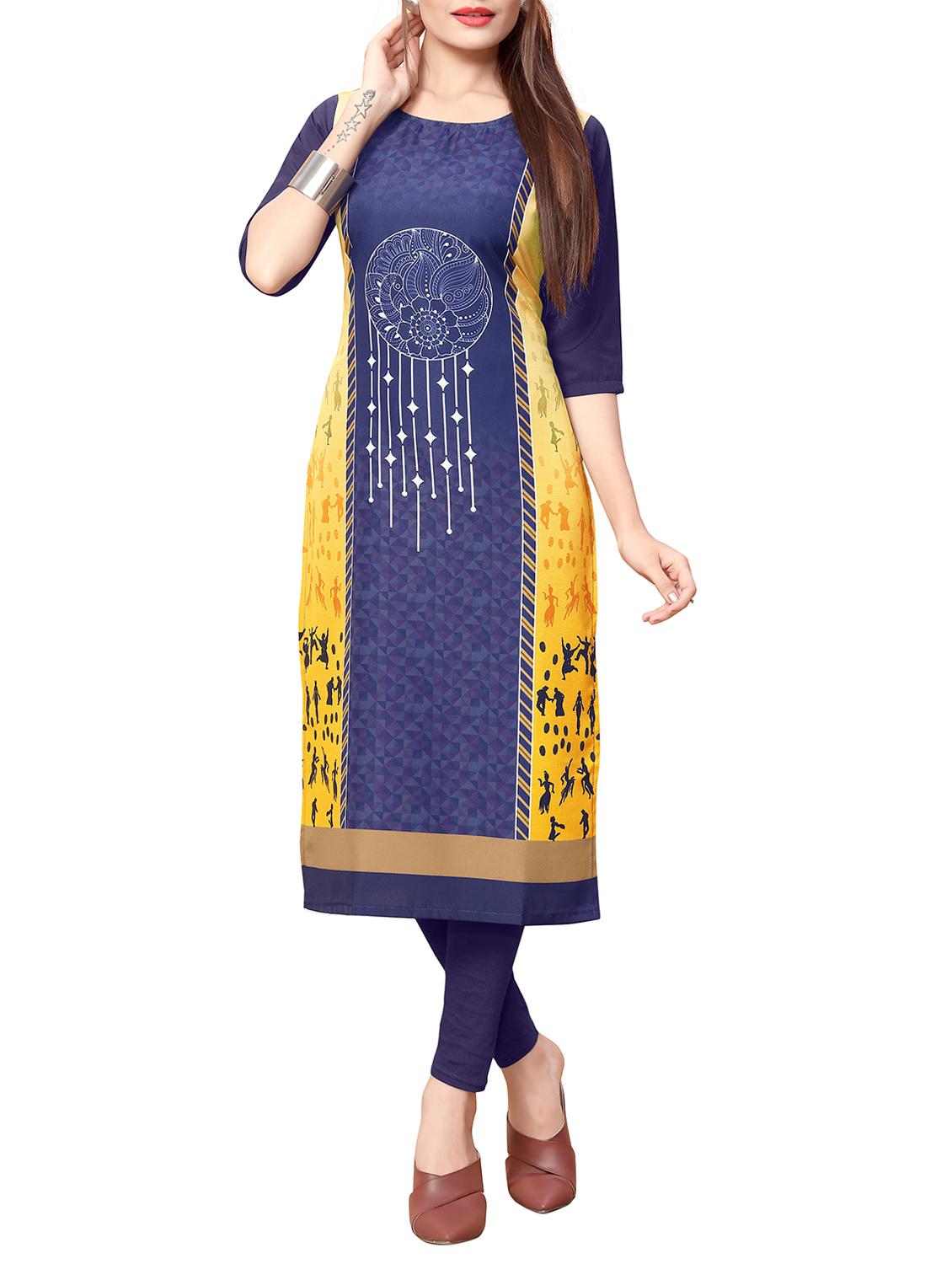 printed straight kurta - 15361695 - Zoom Image - 1