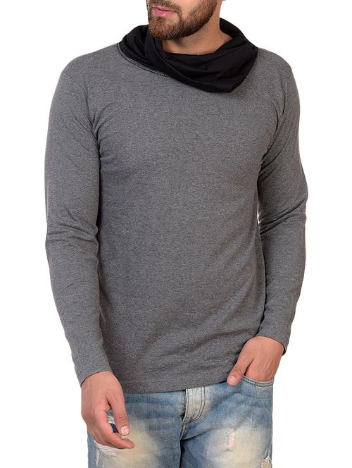 grey cotton blend t-shirt - 15361723 - Standard Image - 1