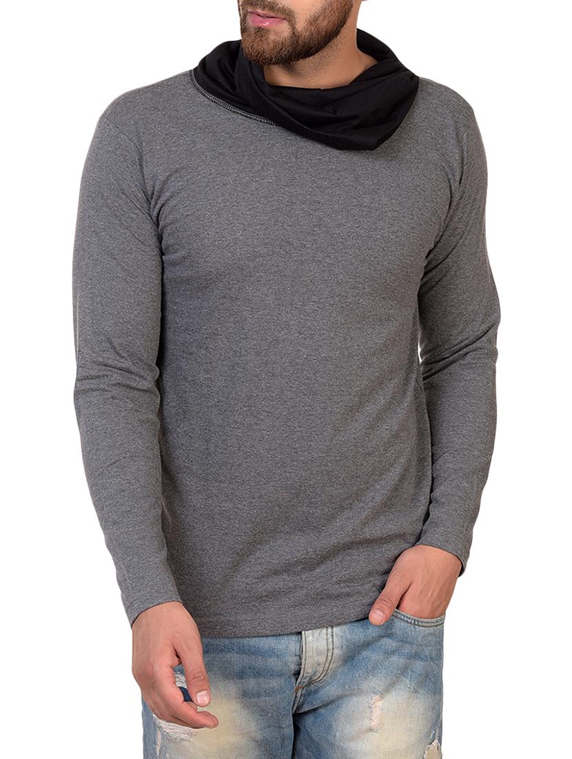 grey cotton blend t-shirt - 15361723 - Zoom Image - 1
