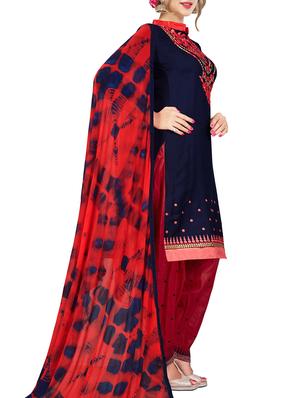 embroidered unstitched salwar suit - 15363779 - Standard Image - 2