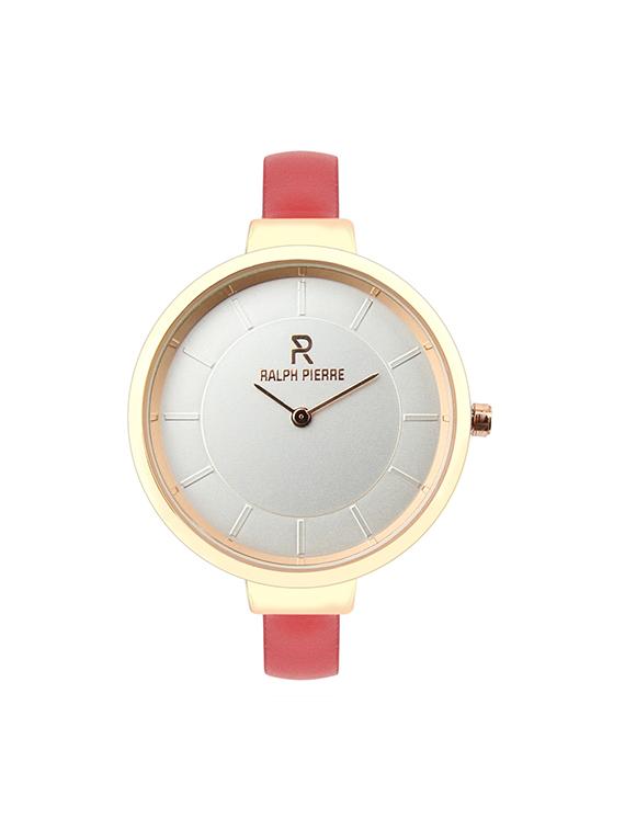 ralph pierre sublime women analog watch with white dial & red strap - 15363890 - Zoom Image - 1
