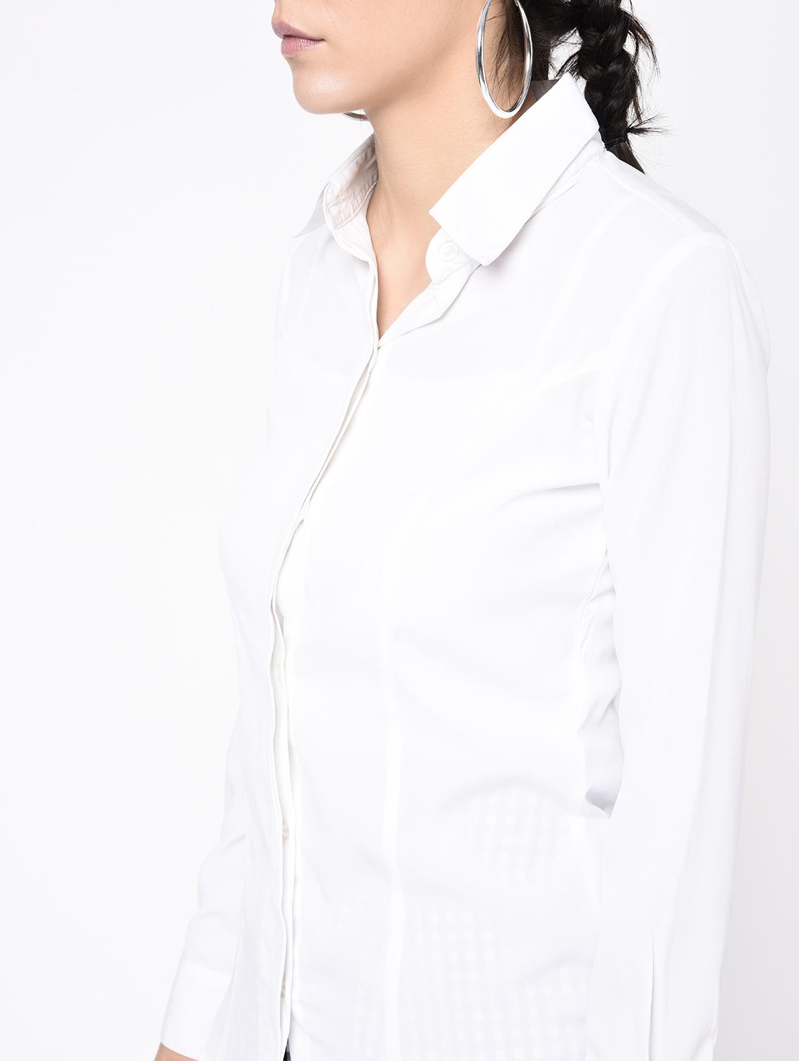 concealed placket solid shirt - 15366975 - Zoom Image - 3