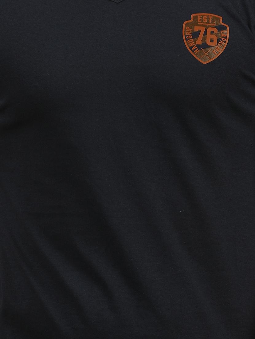 navy blue cotton t-shirt - 15367608 - Zoom Image - 4