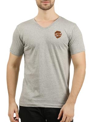 grey cotton t-shirt - 15367609 - Standard Image - 1