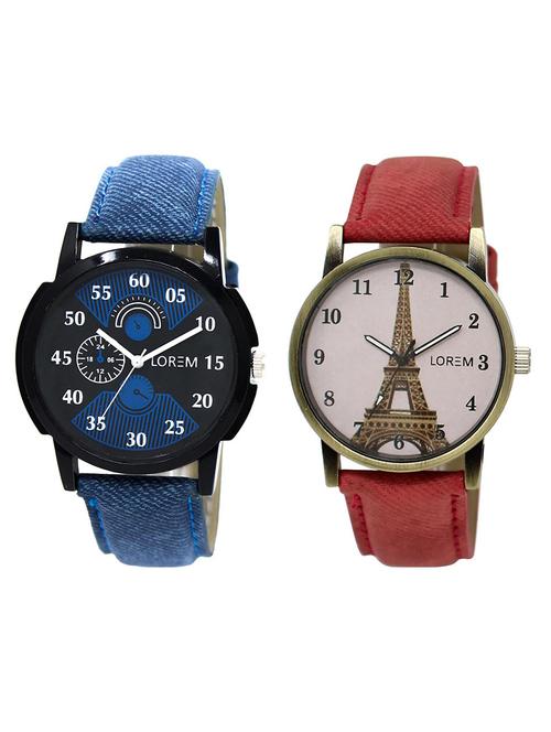 lorem lr2-230 wrist watch combo - 15373191 - Standard Image - 1