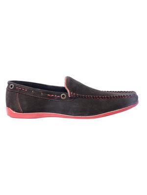 brown suede casual slipons - 15375671 - Standard Image - 2