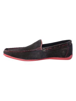 brown suede casual slipons - 15375671 - Standard Image - 3