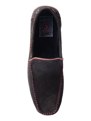 brown suede casual slipons - 15375671 - Standard Image - 5