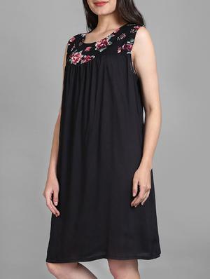 floral yoke shift dress - 15375853 - Standard Image - 2