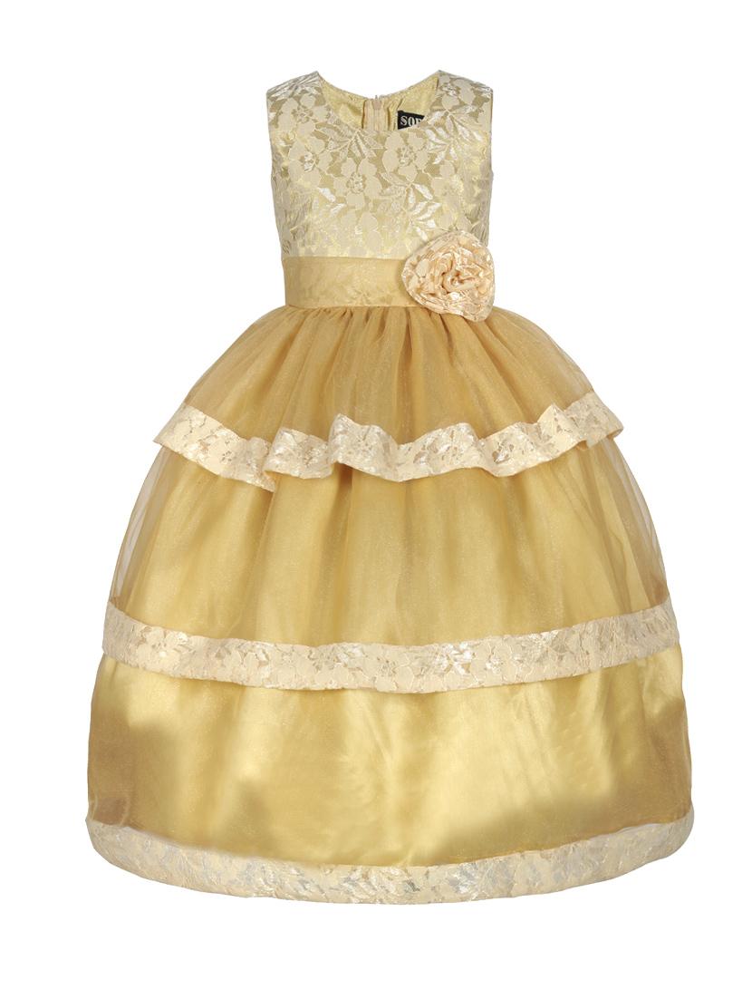 beige satin gown - 15375945 - Zoom Image - 1