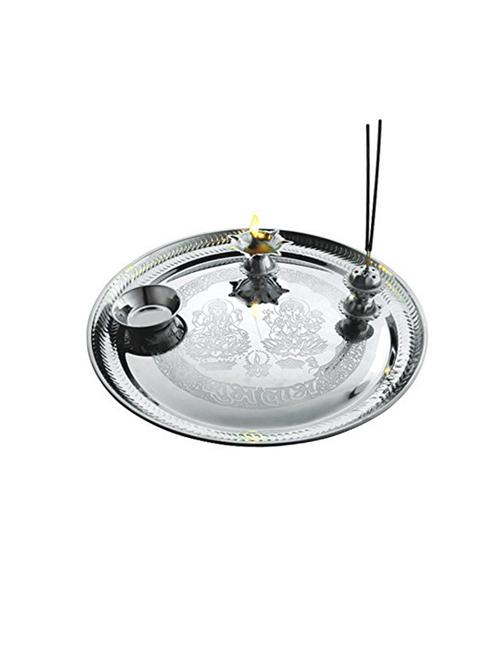 stainless steel pooja thali - 15376469 - Standard Image - 1