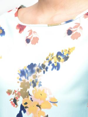floral boat neck top - 15376811 - Standard Image - 6