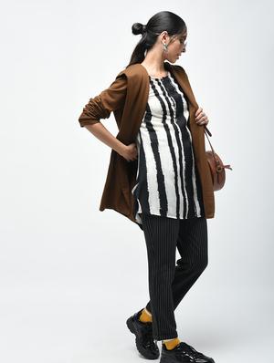 striped a-line tunic - 15376834 - Standard Image - 4