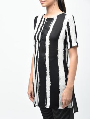 striped a-line tunic - 15376834 - Standard Image - 5