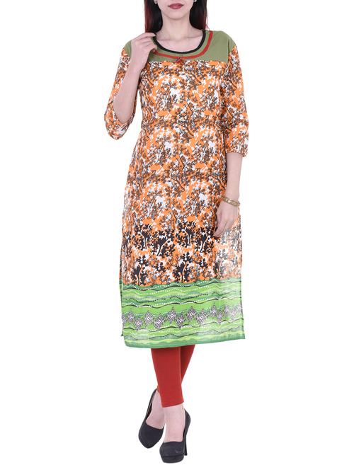 straight printed kurta - 15382638 - Very Small Image - 1
