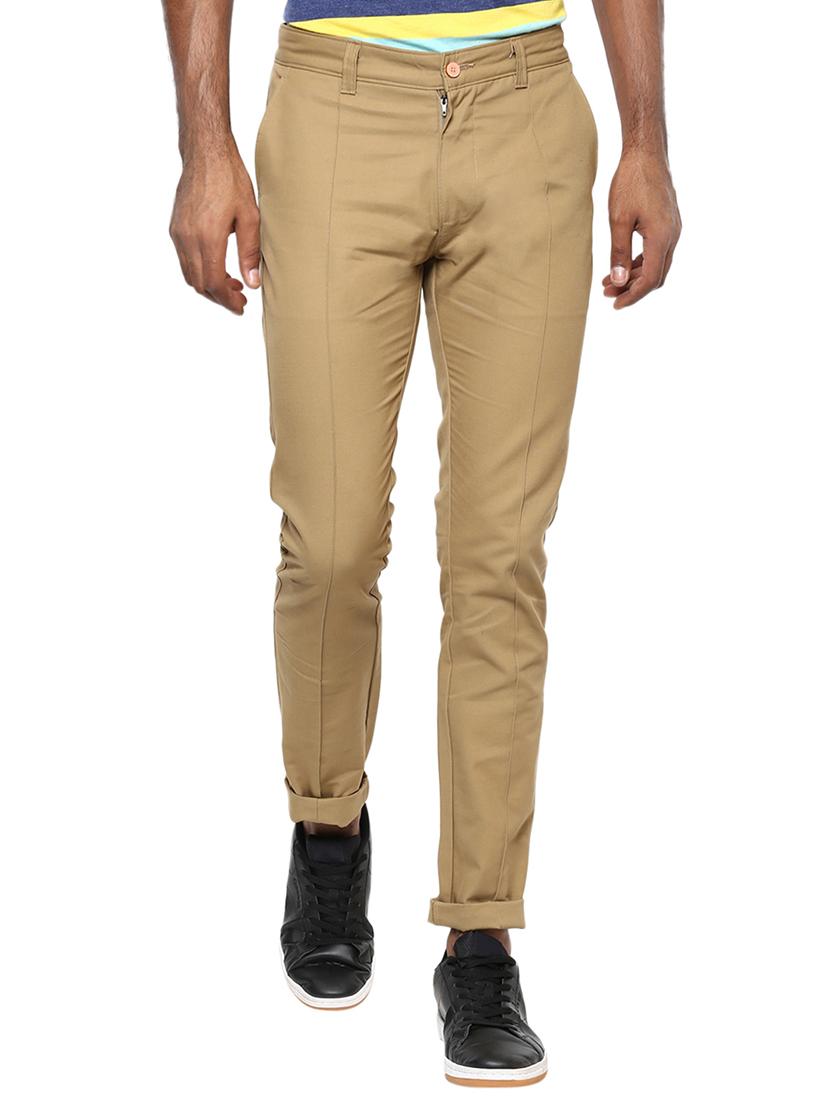beige cotton chinos casual trouser - 15383708 - Zoom Image - 1