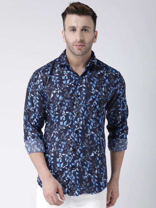 mens leaf print casual shirt - 15383736 -  Standard Image - 0