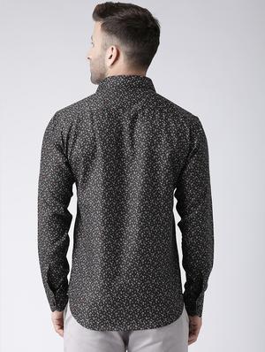 black cotton blend casual shirt - 15383740 - Standard Image - 3