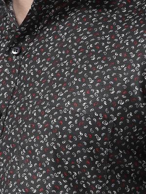 black cotton blend casual shirt - 15383740 - Standard Image - 4