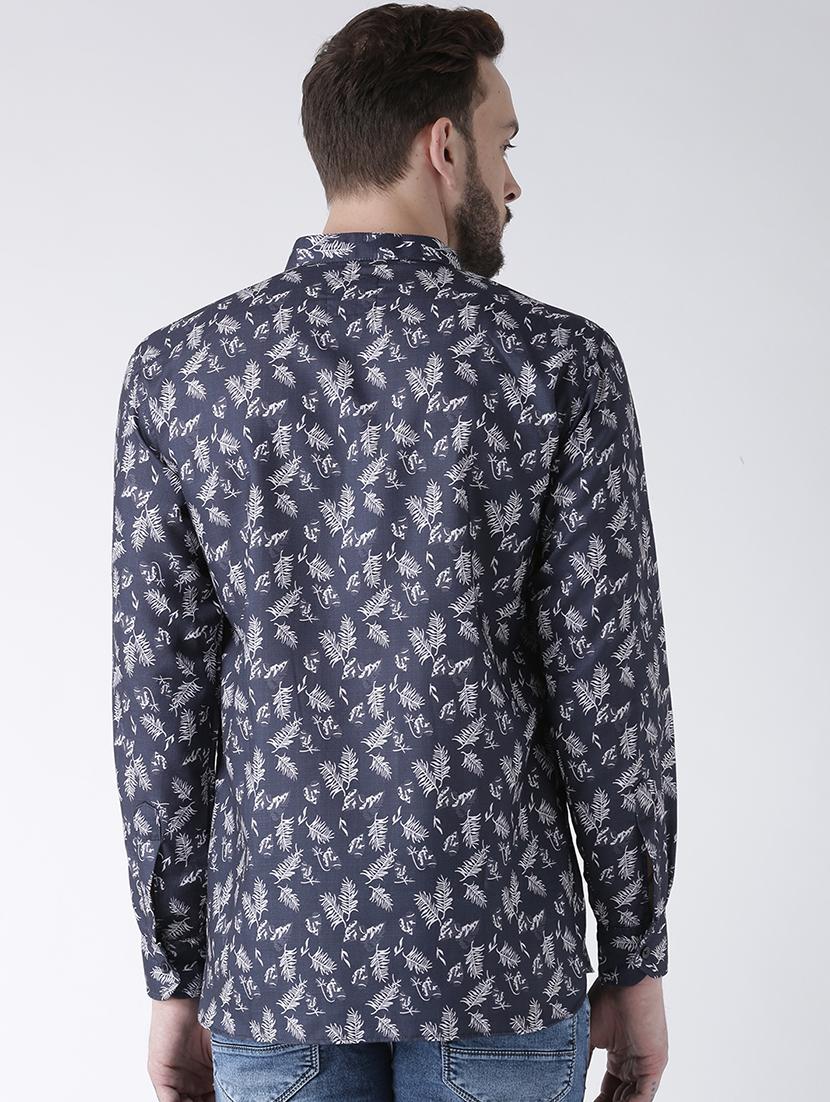 blue cotton short kurta - 15384238 - Zoom Image - 3