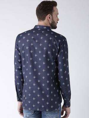 blue cotton short kurta - 15384248 - Standard Image - 3