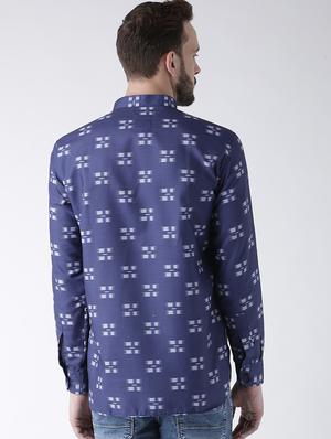 blue cotton short kurta - 15384249 - Standard Image - 3