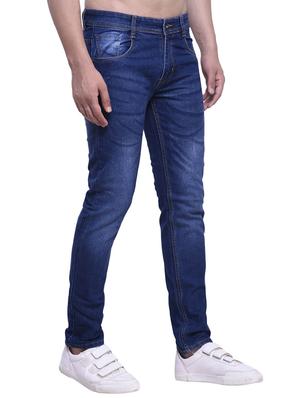 dark blue denim light washed jeans - 15384252 - Standard Image - 2