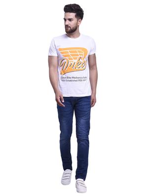 dark blue denim light washed jeans - 15384252 - Standard Image - 4