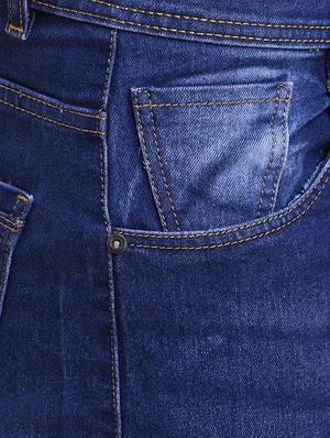 dark blue denim light washed jeans - 15384252 - Standard Image - 5