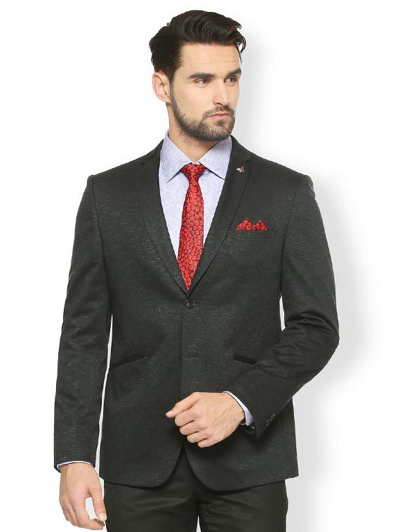 black polyester single breasted blazer - 15384943 - Zoom Image - 1
