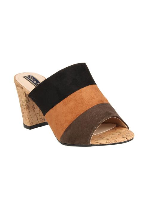 black suede mules sandals - 15386122 - Standard Image - 1