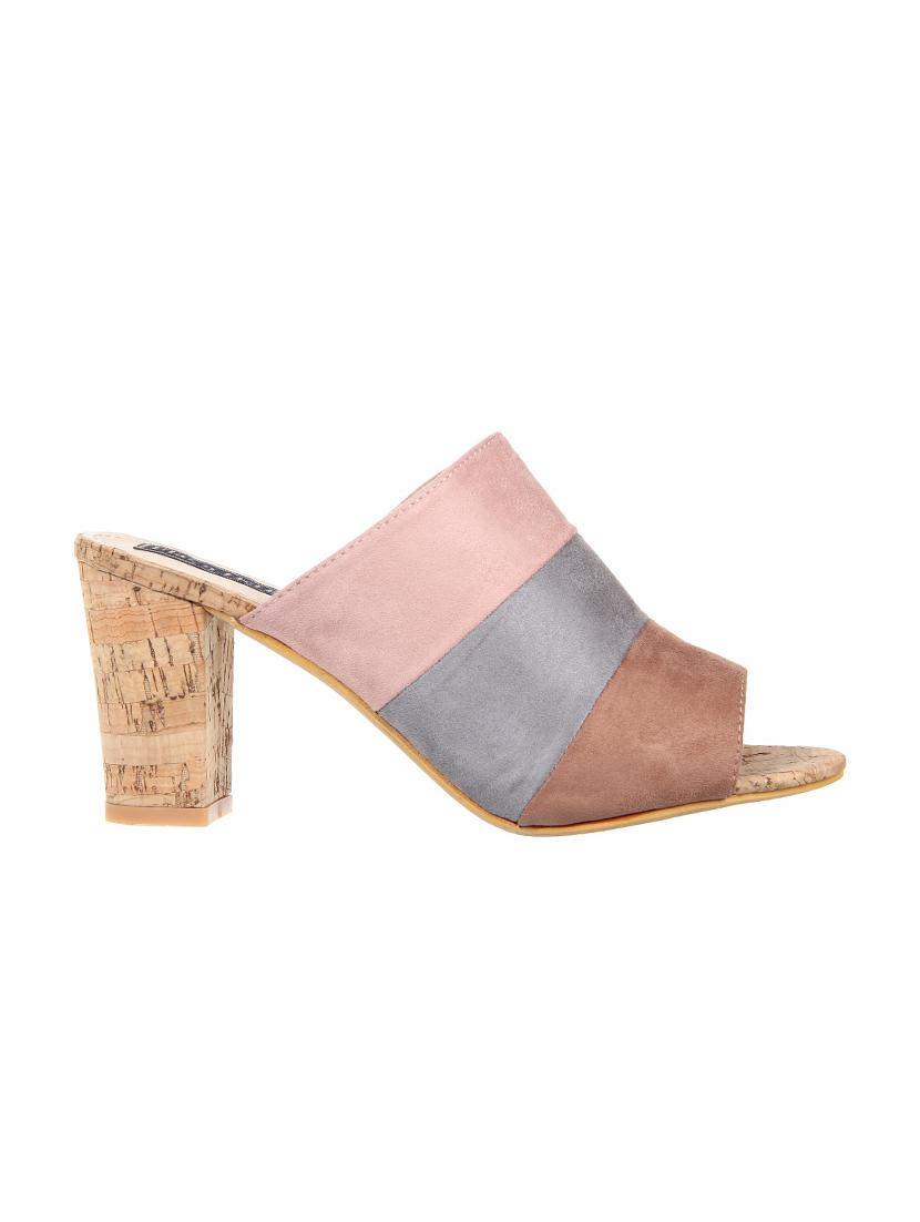 pink suede mules sandals - 15386124 - Zoom Image - 2