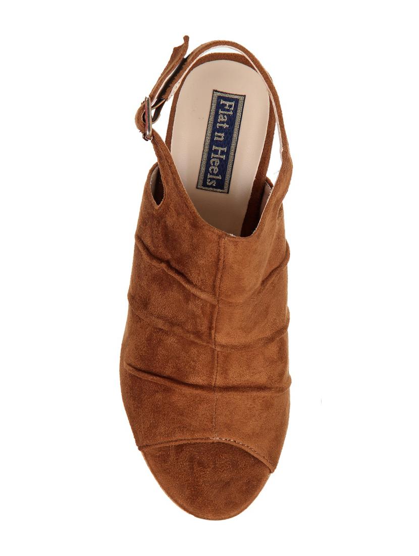 tan suede ankle strap sandals - 15386137 - Zoom Image - 4