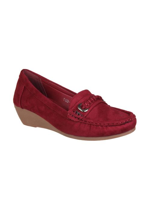 Flat n Heels maroon Wedges - 15386149 - Standard Image - 1