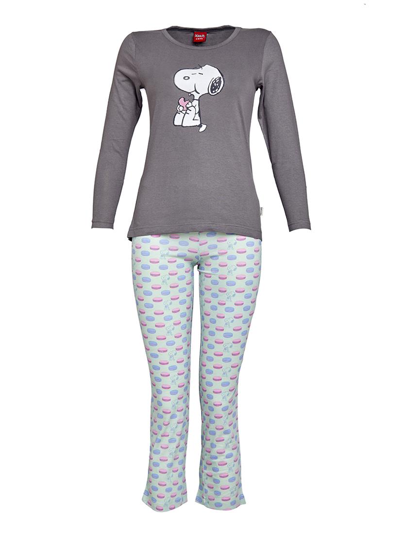 grey cotton pyjama set - 15386397 - Zoom Image - 1