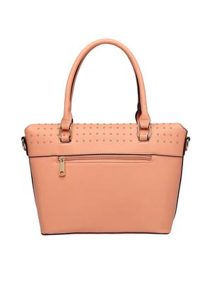 pink leatherette (pu) regular handbag - 15386431 - Standard Image - 2