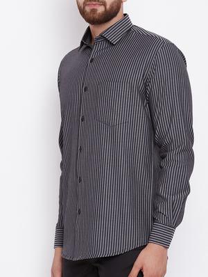 black cotton casual shirt - 15386678 - Standard Image - 2