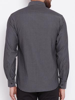black cotton casual shirt - 15386678 - Standard Image - 3