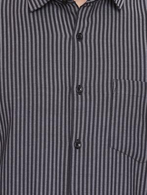 black cotton casual shirt - 15386678 - Standard Image - 4