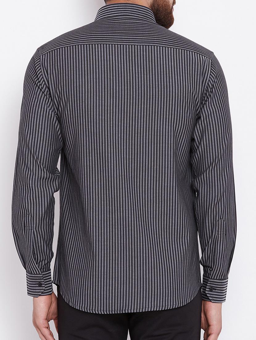black cotton casual shirt - 15386678 - Zoom Image - 3