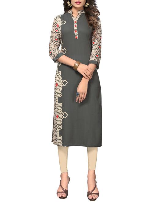straight printed kurta - 15387825 - Standard Image - 1