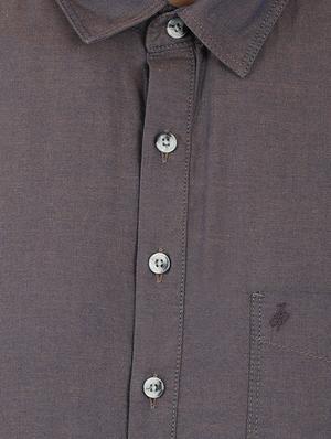 brown cotton short kurta - 15389846 - Standard Image - 4