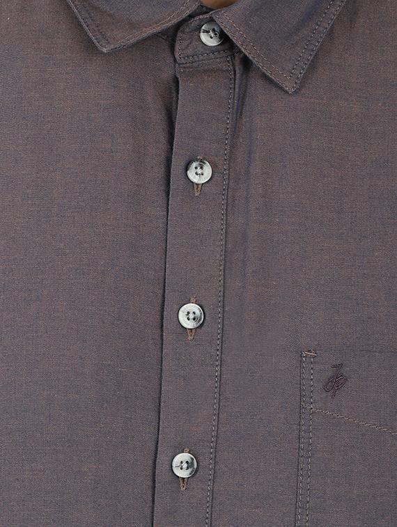 brown cotton short kurta - 15389846 - Zoom Image - 4
