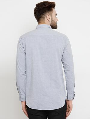 grey cotton short kurta - 15389875 - Standard Image - 3