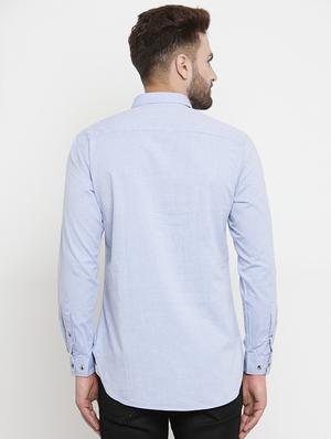 blue cotton short kurta - 15389876 - Standard Image - 3
